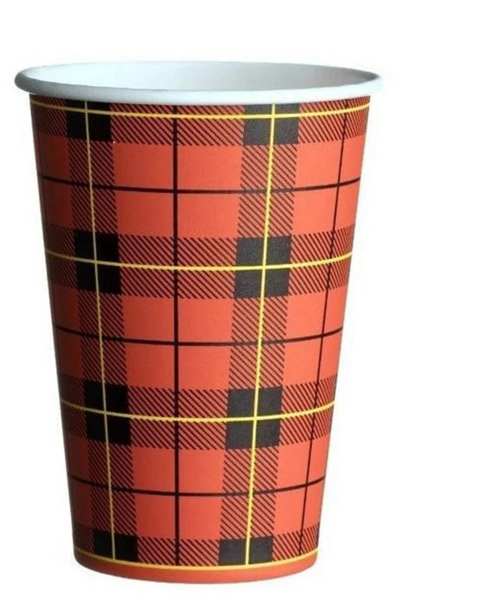 Cardboard coffee cup Scottish tartan 180cc box 2500 pieces