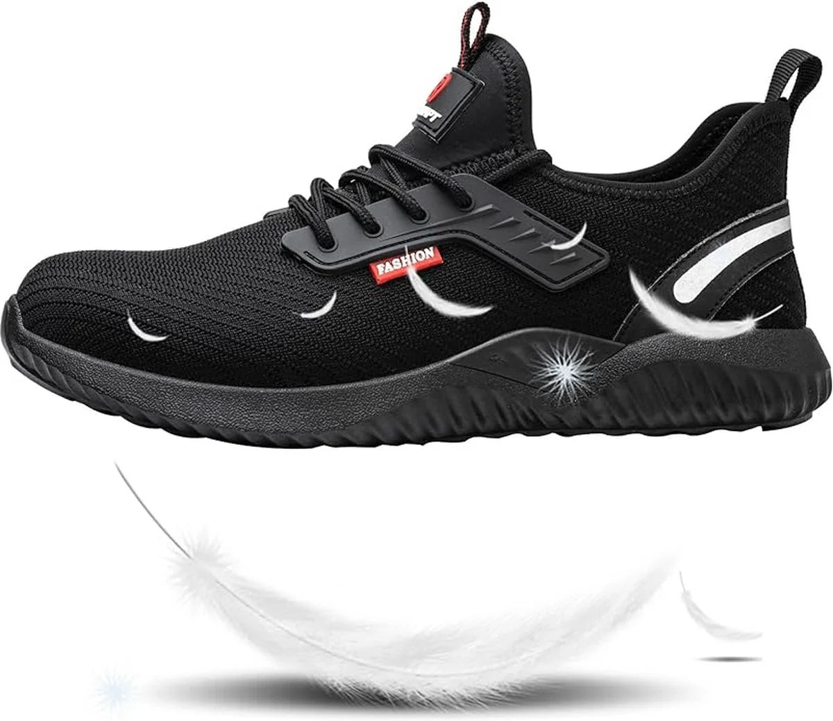 Stalen Neus Schoenen voor Mannen Vrouwen Lichtgewicht Veiligheid Ademend Waterdichte Werk Schoenen Slipvaste Sneakers Reflecterende Onverwoestbare Industriële Bouw Schoenen
