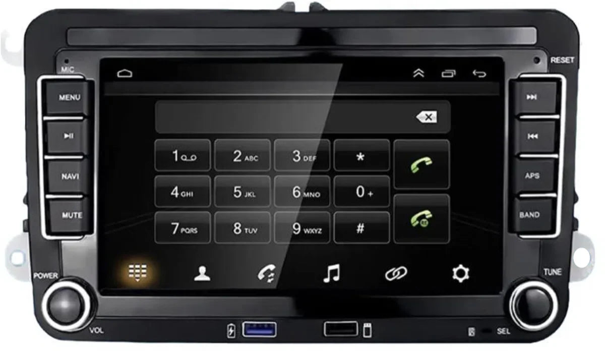 Autoradio Android 12 Voor VW Polo/Golf/Seat/Skoda 2003-2015 2GB+32GB CarPlay/Auto/WiFi/RDS/GPS/DSP/NAV