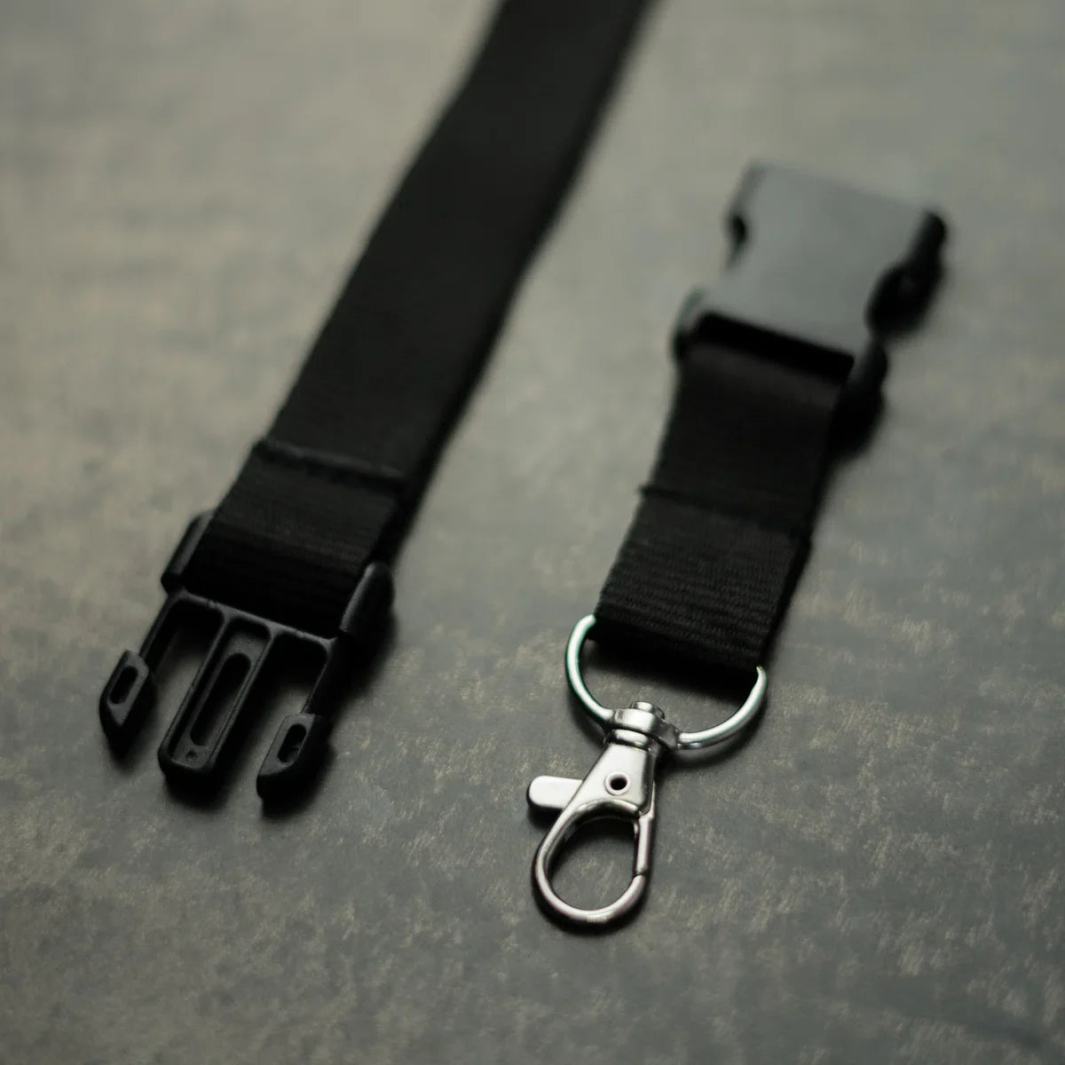 Black lanyard with badge/pass holder, 50 pieces