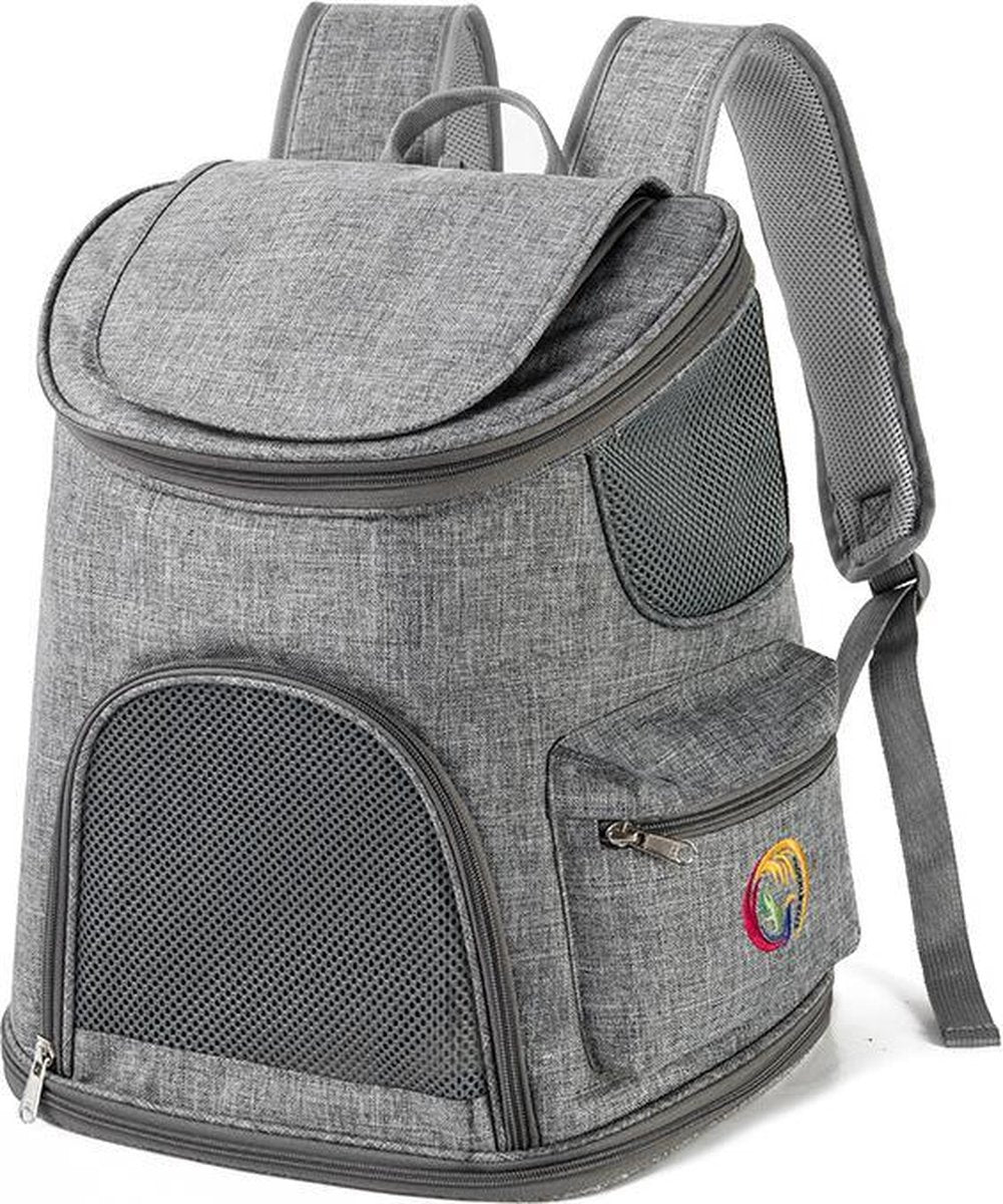 Backpack for Cats - Backpack for Small Dogs - up to 6 kg - 36x26x40 cm - Grey