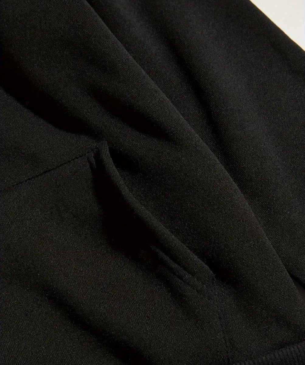 2-piece men's tracksuit hoodie sweater and trousers black size L