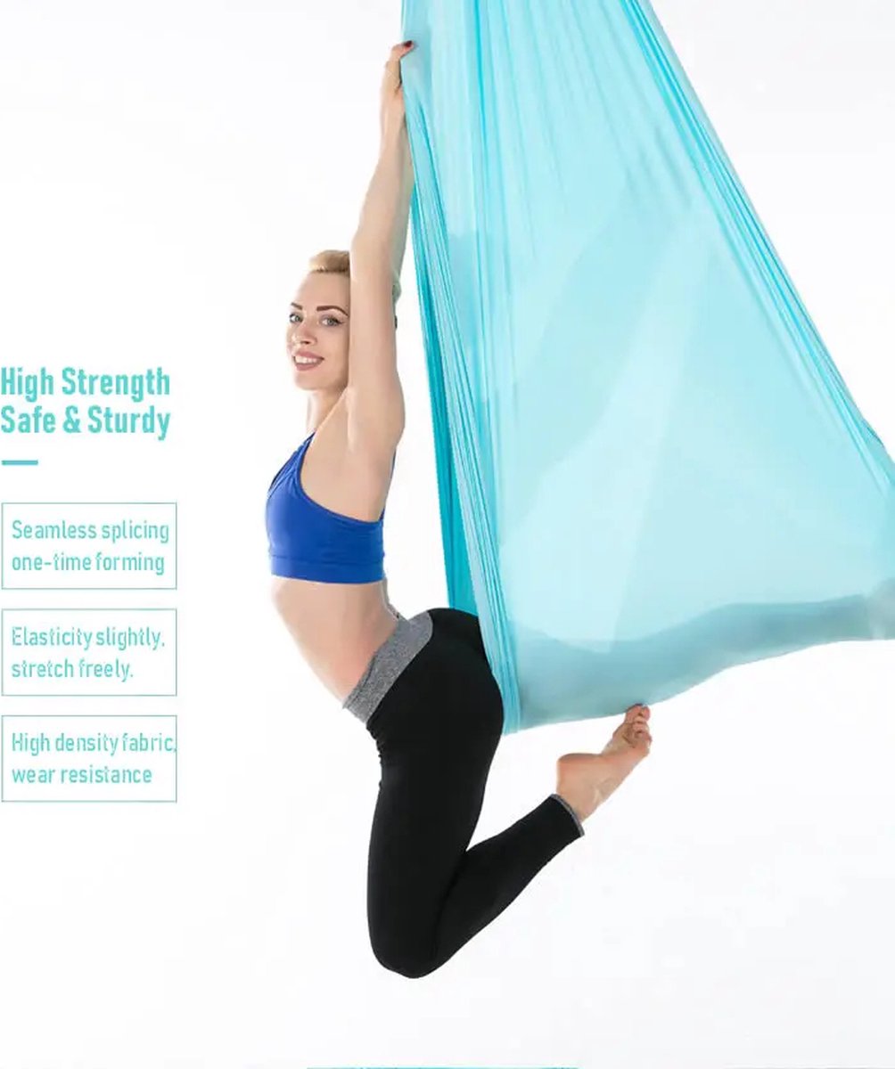 Hammock - Yoga Hammock - Yoga Cloth - Yoga Swing - Aerial Yoga - Aerial Hammock - Anti-Gravity - Gymnastics - For inversions - Green