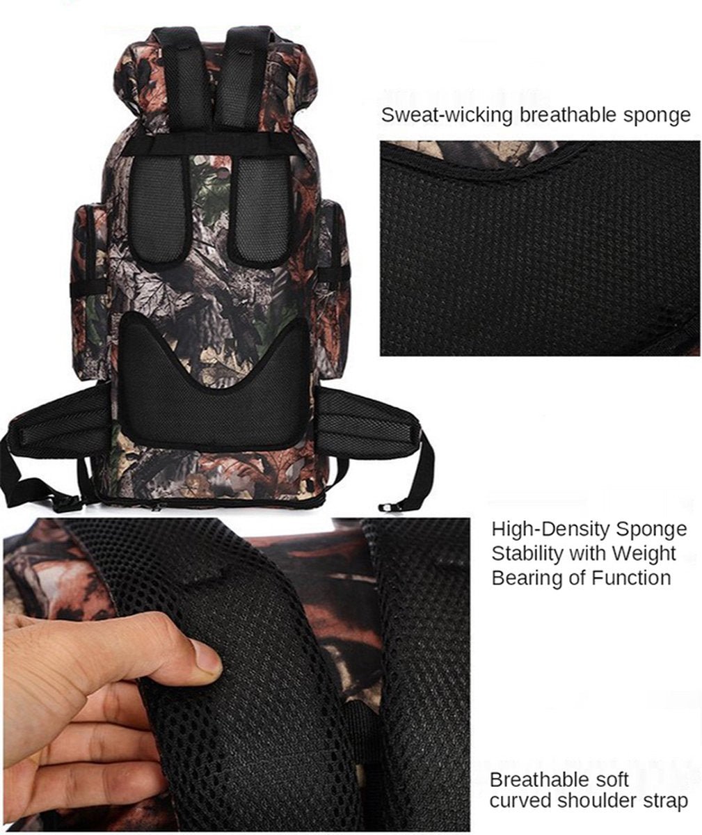 Wandelrugzak – Hiking Backpack – 100L – Zwart – Grote Capaciteit – Veel Vakken – Ideaal voor Outdoor en Trekking