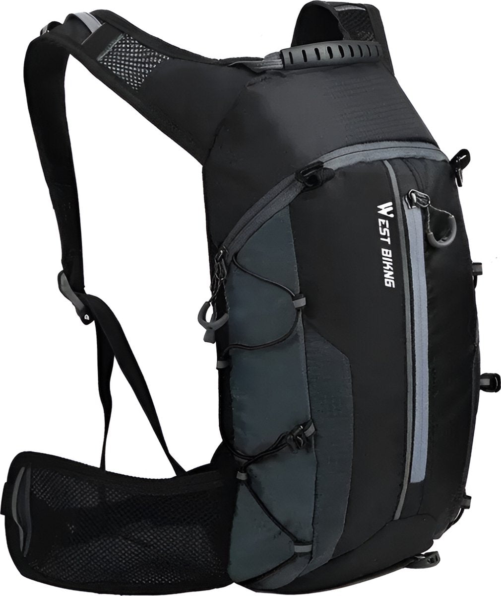E-Shop4u® - Fietsrugzak 16L - Opvouwbaar - Waterzak 2L - Oranje - Outdoor Sport - Mannen & Vrouwen