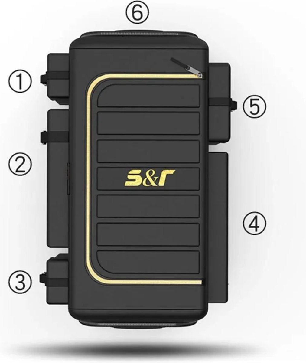 Auto Kofferbak Organizer XL - Opslag - Met Deksel - Waterdicht - Universele Auto Kofferbak Organizer - 70l - 60x30x30 - Opbergdoos - Oxford Doek - Opvouwbaar - Achterbak - Auto Accessoires