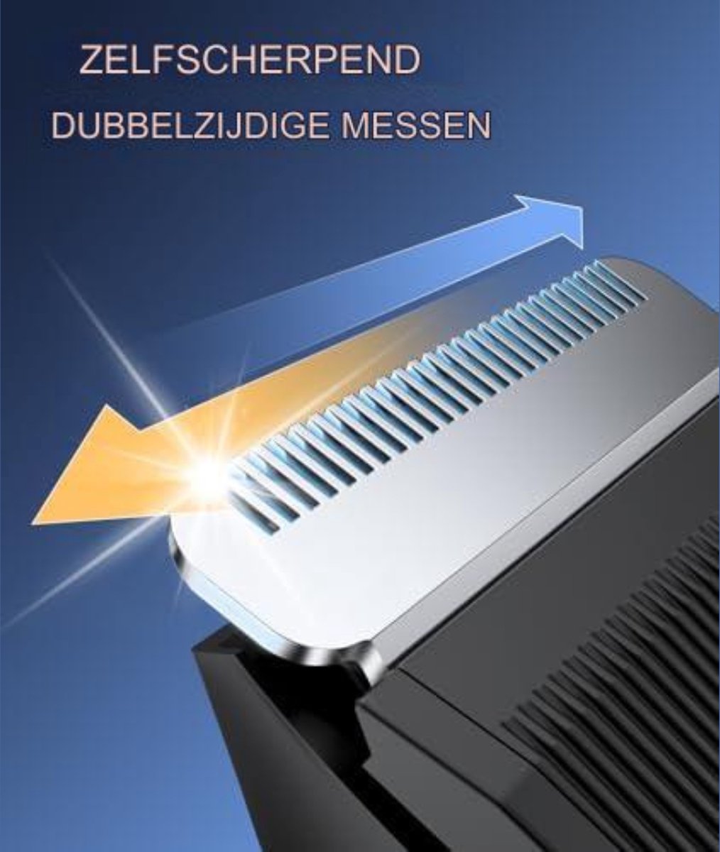 Body Groomer - Verwisselbare opzetstukken, USB-oplaadbaar, Waterdicht - Nat/Droog - Zilver