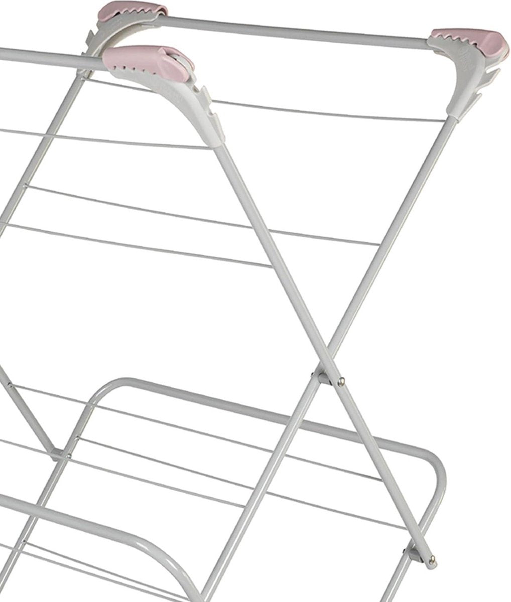 Drogenrek met drie niveaus - 15 meter drooglengte - Roze/Grijs - Binnen & Buiten