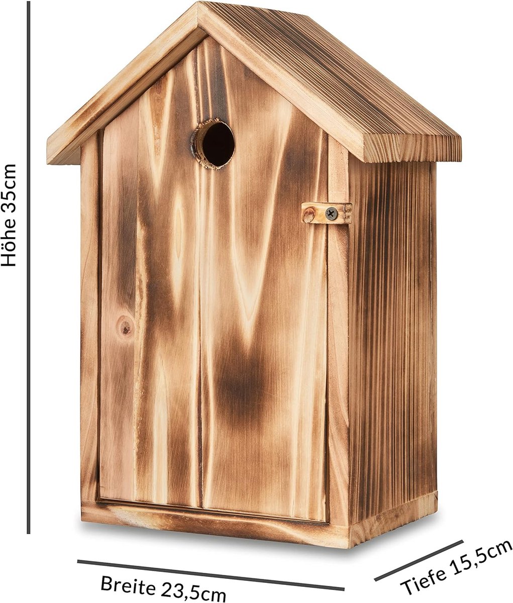SG-Fun Vogelhuis Schnapps Bar Minibar - Grappige Houten Twitter Box inclusief Shotglaasjes - Barkaart Tuin Gadgets Alcoholcadeaus voor Mannen
