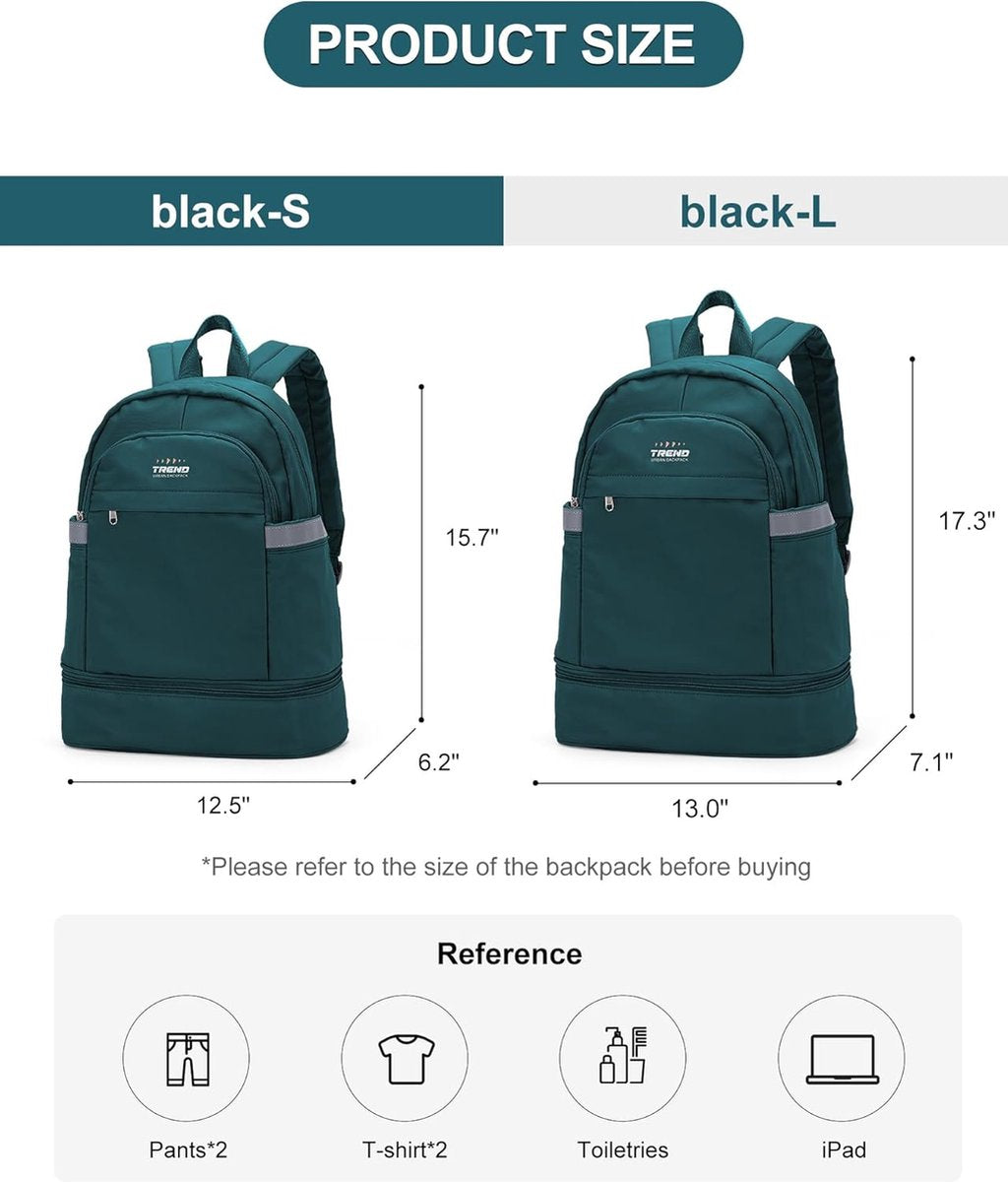 Large capacity travel backpack, sports bag with shoe compartment, hiking backpack, gym bag, travel backpack, backpack for men and women, waterproof