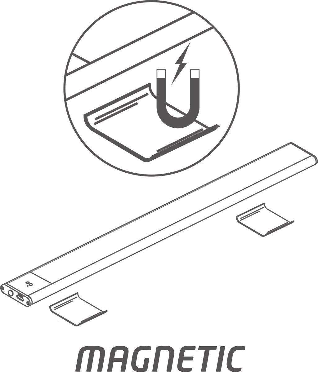LED Onderbouwverlichting 80 cm met zwaaisensor - Lamp voor kasten & keukens
