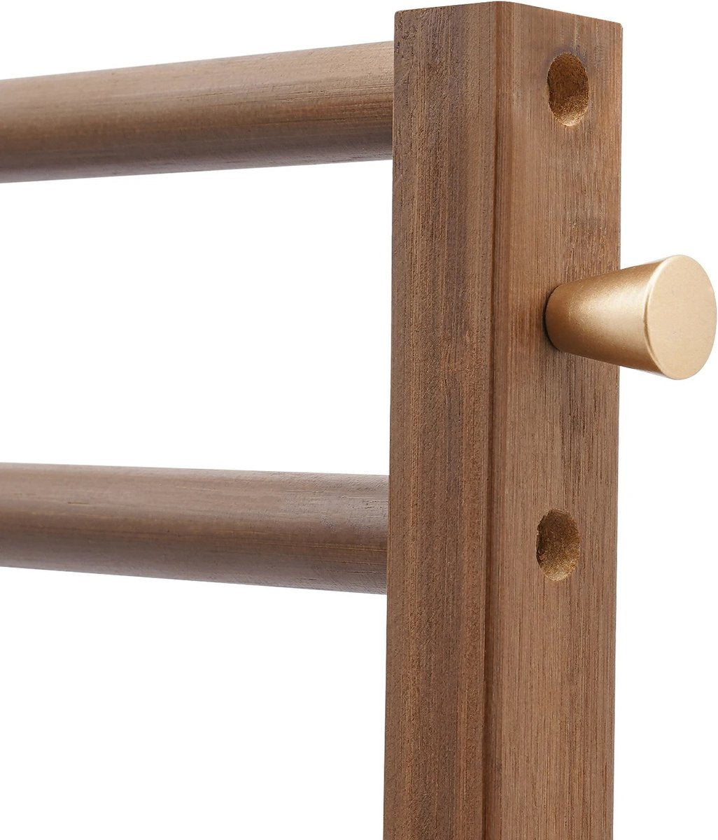 Decotopia - Kapstok - Garderobe - Rek - Met Lades - Kledingrek - Jassenhanger - 70 cm - Bruin