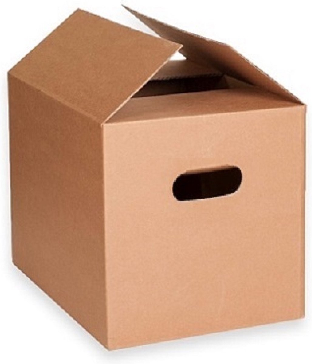 Verhuisdozen - Boekendoos-verhuisdoos - 40x27x28 - 50 stuks + 3 rollen tape - 30 l