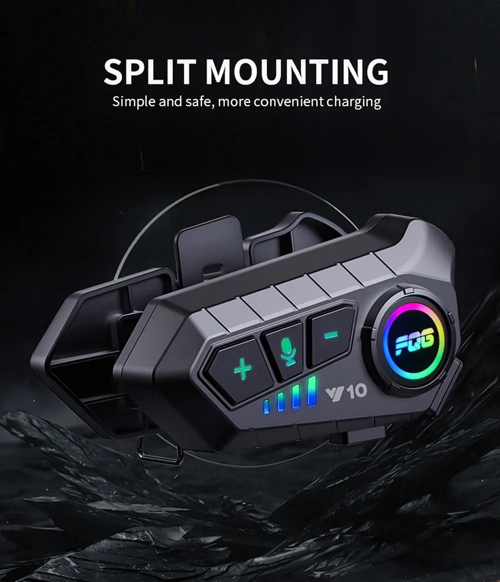 Motorcycle Headset - Helmet Headset - Bluetooth Headset - Wireless Earphone - Waterproof - Two pieces