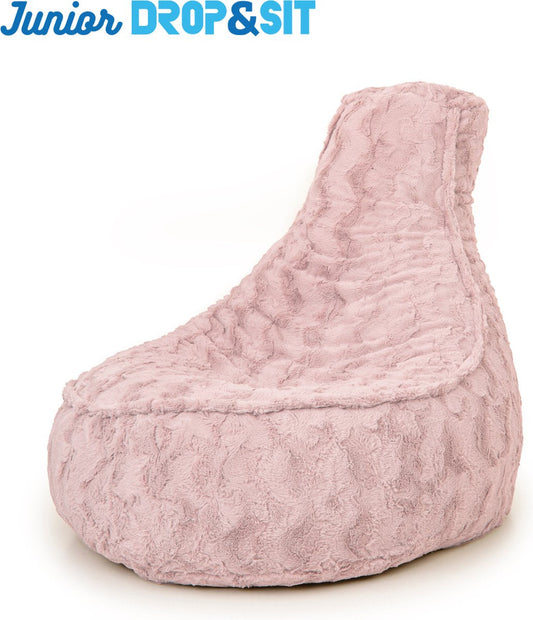 Drop & Sit Stoel Zitzak Bont - Roze - Junior - Voor Binnen