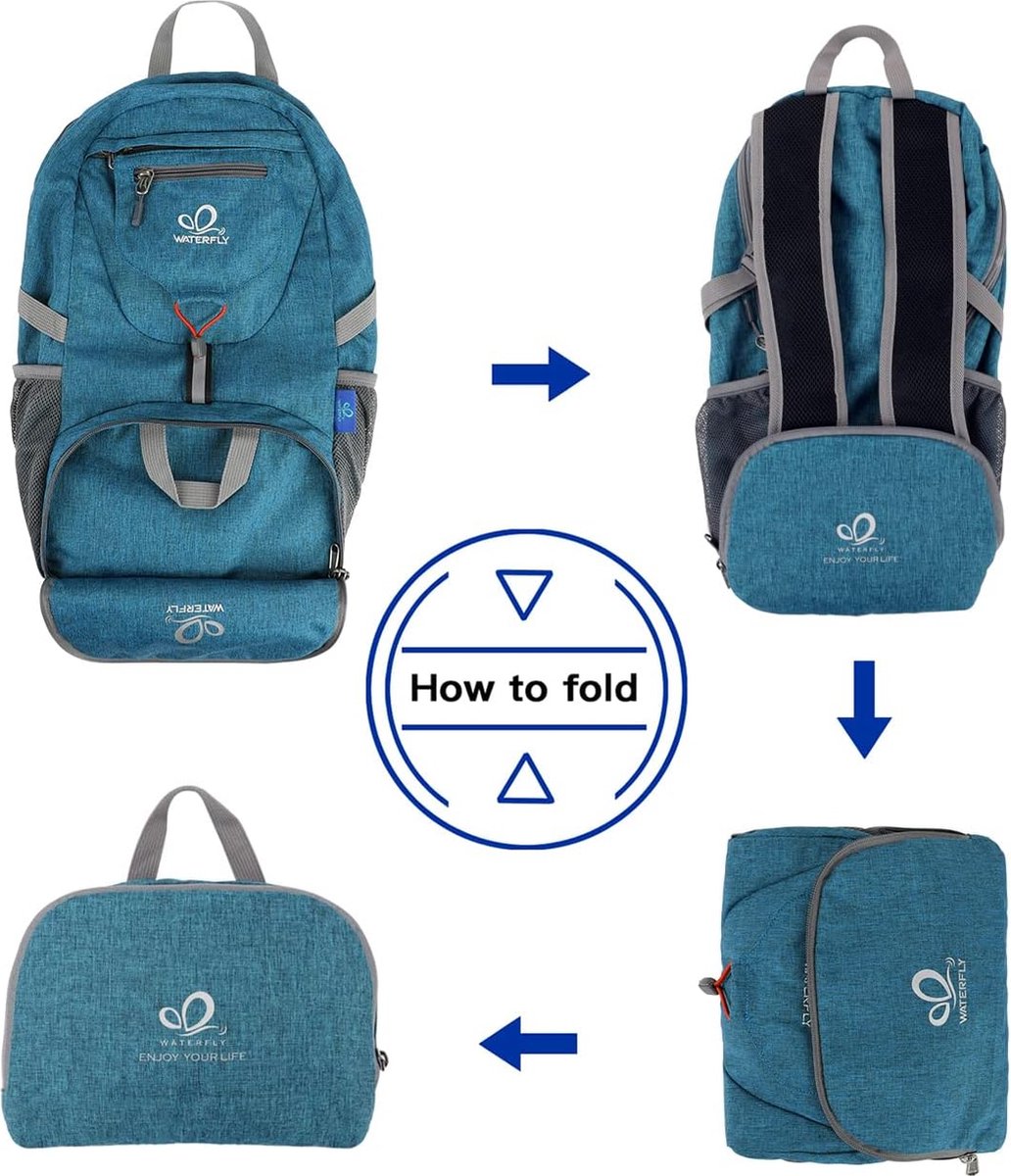 Hiking Backpack, 20 Liter, Ultralight Outdoor Backpack, Foldable, Waterproof, Multifunctional Daypack for Cycling, Travel, Climbing, and Sports