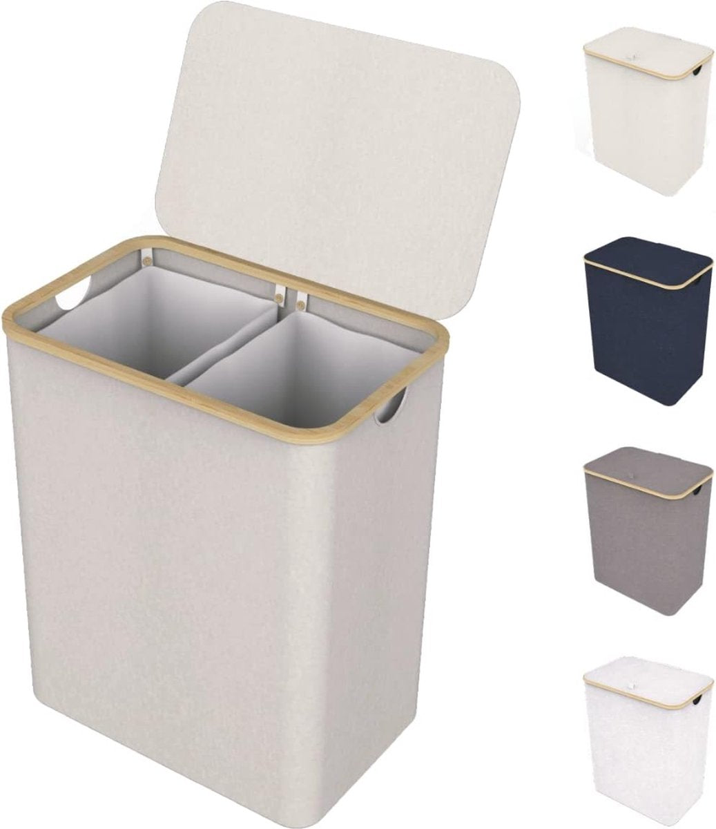 Dubbele Wasmand - Wasmand 2 Vakken - Waszak
