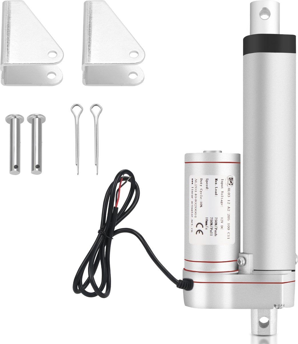 12V Lineaire Actuatormotor Hoge Snelheid 5.7mm/s 1500N 150mm Elektrische Deuropener