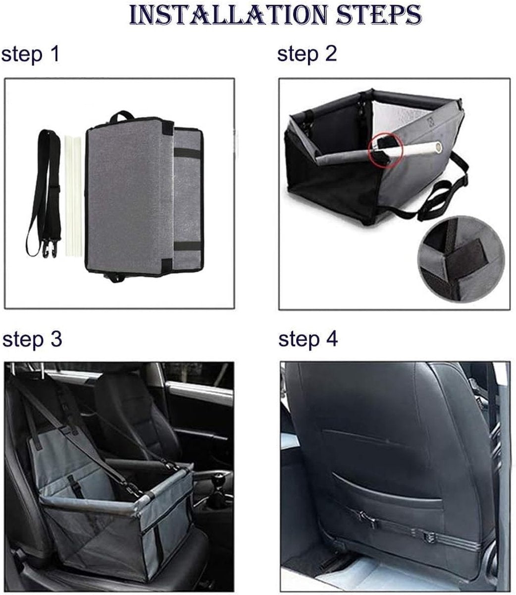 Car Dog Bed - Car Seat for Dogs - Car Basket for Dogs - Car Dog Chair - Car Dog Bed for Trunk - Car Dog Cushion - Dog Car Bed