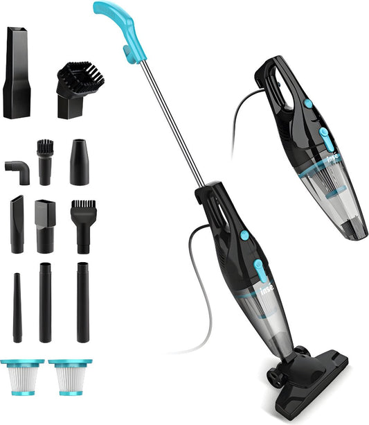 Corded Stick Vacuum Cleaner - Handheld Vacuum Cleaner with Pole - Best-Selling Crumb Sweeper - Crumb Sweeper - Black