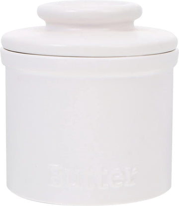 Porseleinen boter Keeper Crock Franse boter schotel met deksel keramische boter bakjes van just place boter Keeper for zachte boter East West Coast boter wit