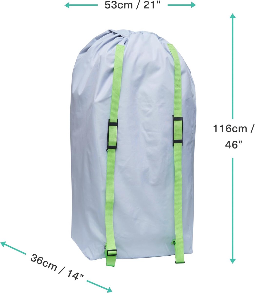 XL Gate Check transport bag for strollers - air travel and storage - sturdy and waterproof - large 116 x 53 x 33 cm
