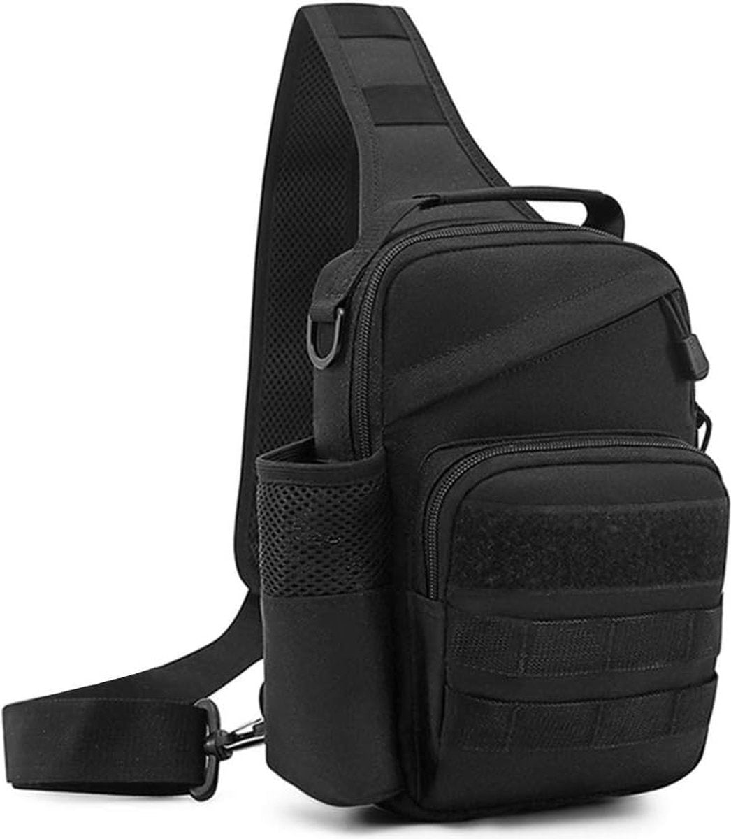 Chest Rig Schoudertas Tactische Borsttas Leger Crossbody Tas Schoudertas Mini Rugzak met enkele riem voor reizen Wandelen Kamperen