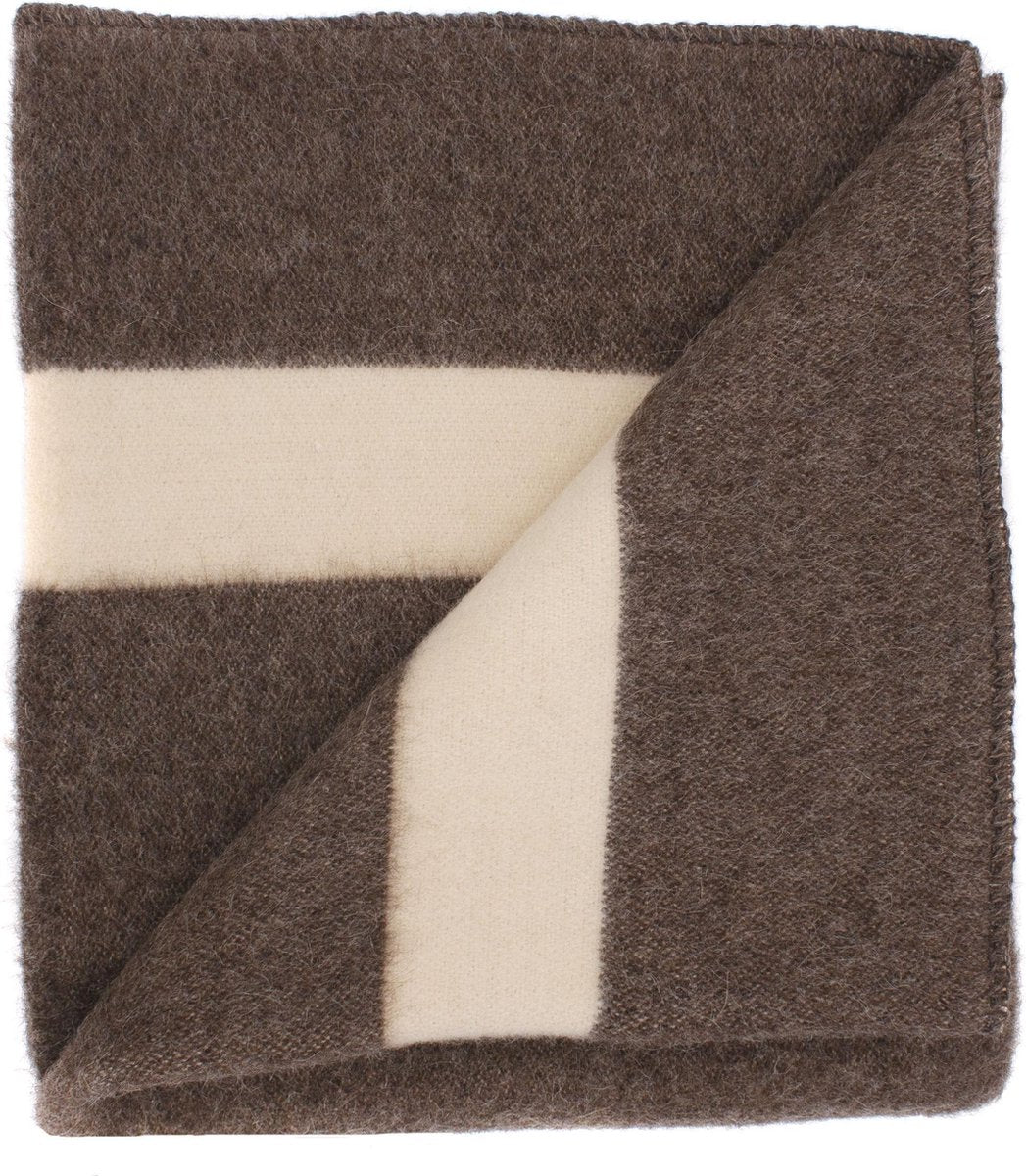 Alenika Wollen Dikke Deken Regenboog - 160x220 cm - Zuiver wol - 2800 g