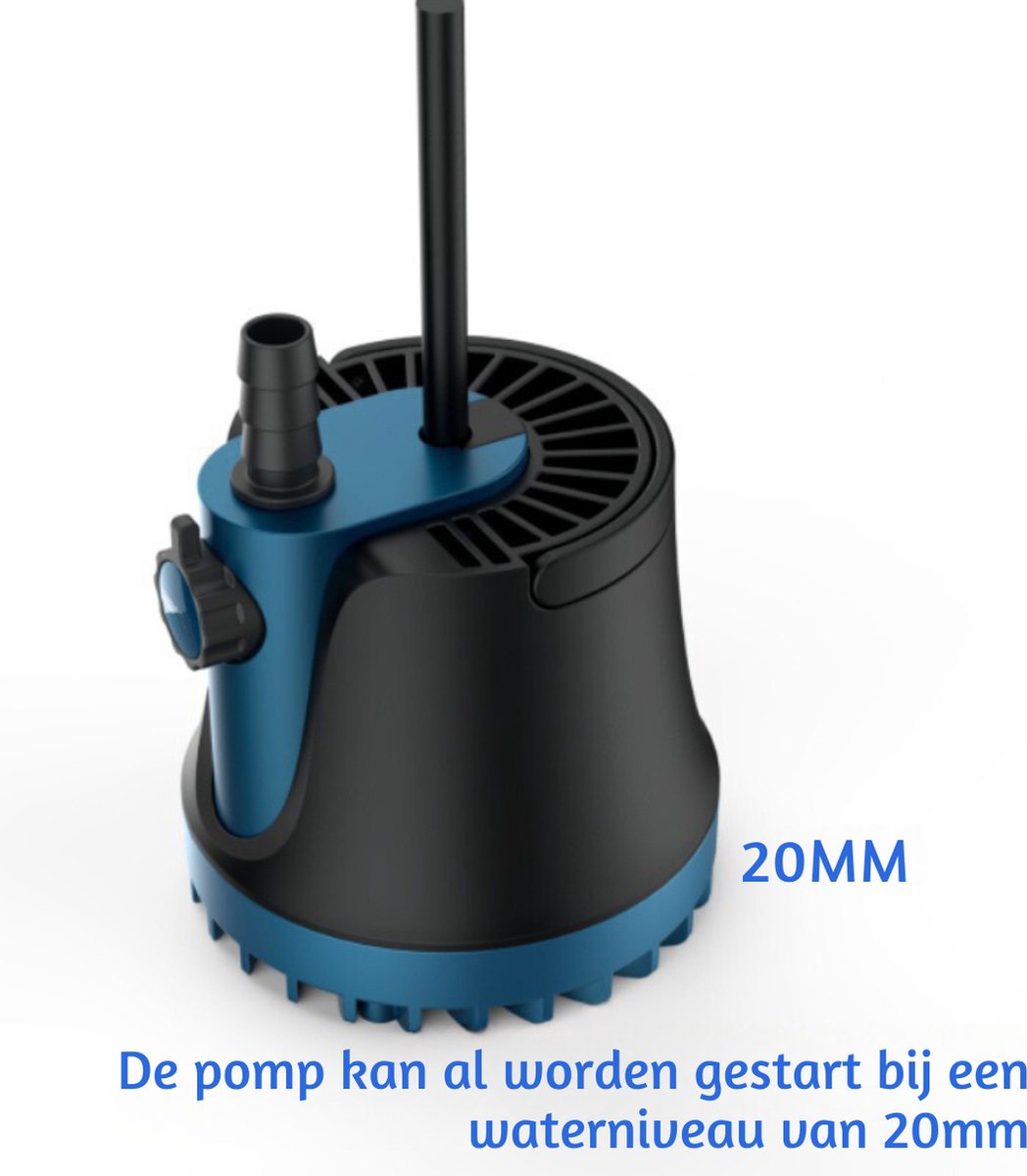 Dompelpomp Vuil Water – Vlakzuigpomp Veelzijdig Inzetbaar – Dweilpomp 360° Waterabsorptie – Vlakzuiger Aquarium - 45 Watt