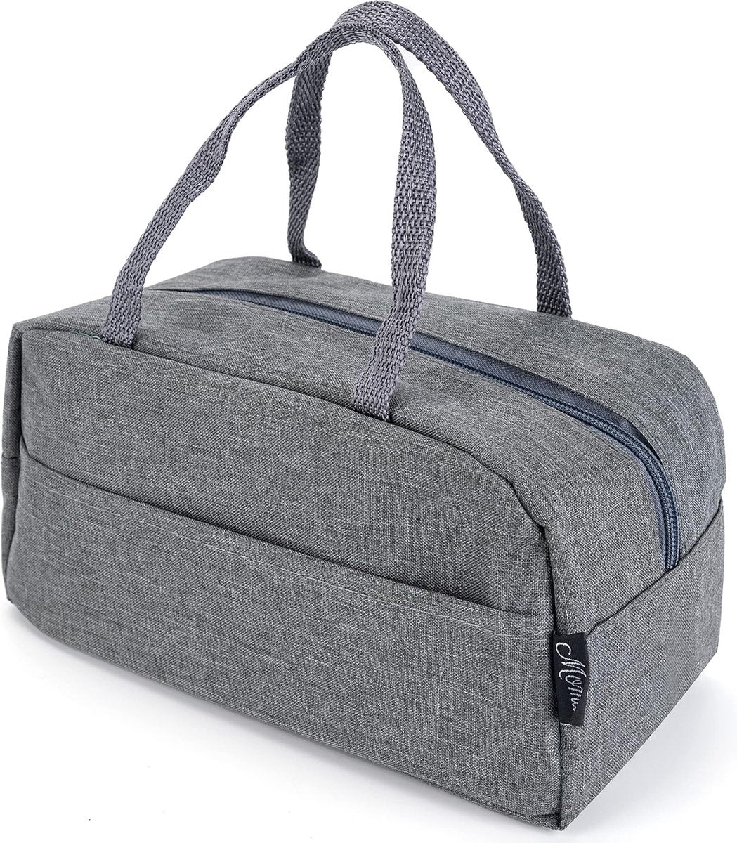 lunchbox volwassenen en kinderen incl. draagtas en bestek Bento Box roestvrij staal met vakken broodtrommel kleuterschool lunch snackbox broodtrommels bananenbox (wit)