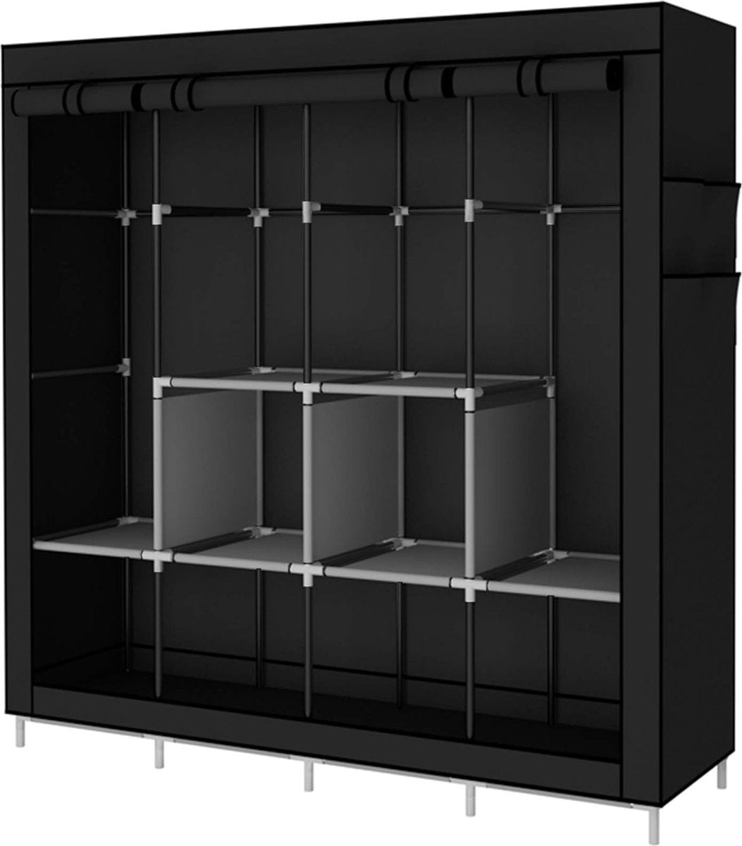 Portable Wardrobe Clothes Rack with 4 Hanging Rails