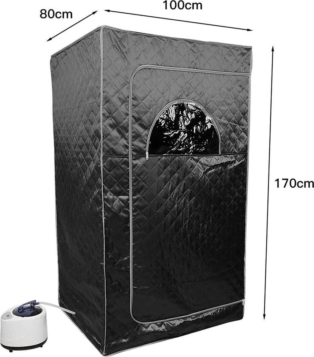 Mobiele sauna - Draagbare Sauna - 100x80x170cm - Rood - Saunatent - Sauna - Saunatent