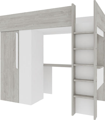 Trasman - slaper Beau & kast - 90x200 - Wit