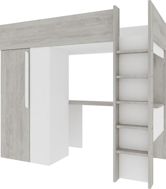 Trasman - bed Beau & kast - 90x200 - Wit