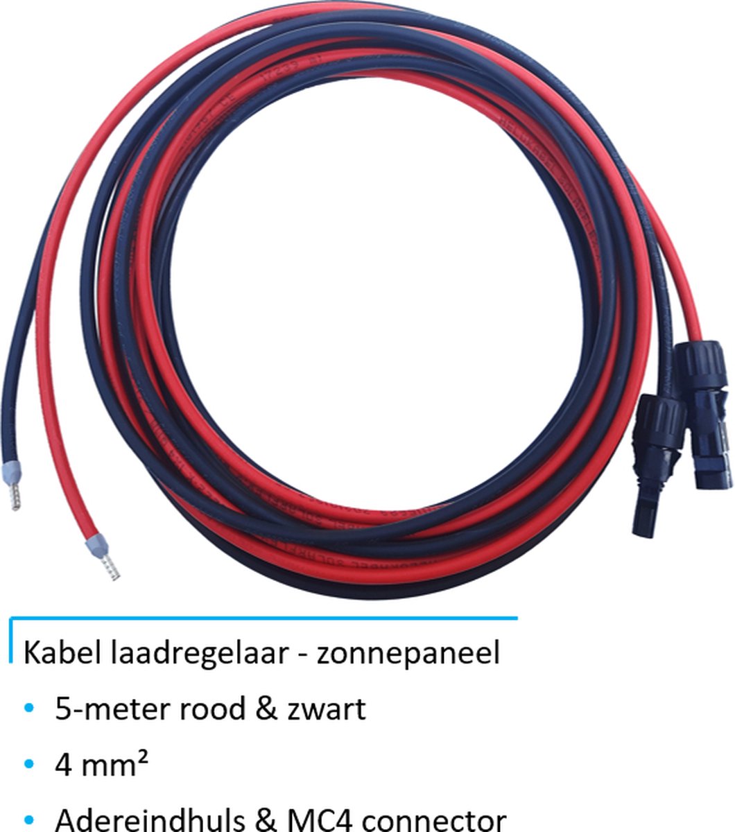 Set Flexibel Zonnepaneel 200Wp 12V Caravan, Camper, Boot, Tent of Tuinhuisje - Victron Energy BlueSolar PWM 20A LCD&USB laadregelaar - Zonnepaneel Compleet Pakket - Plug-Play set schematische tekening en handleiding - Monokristallijn