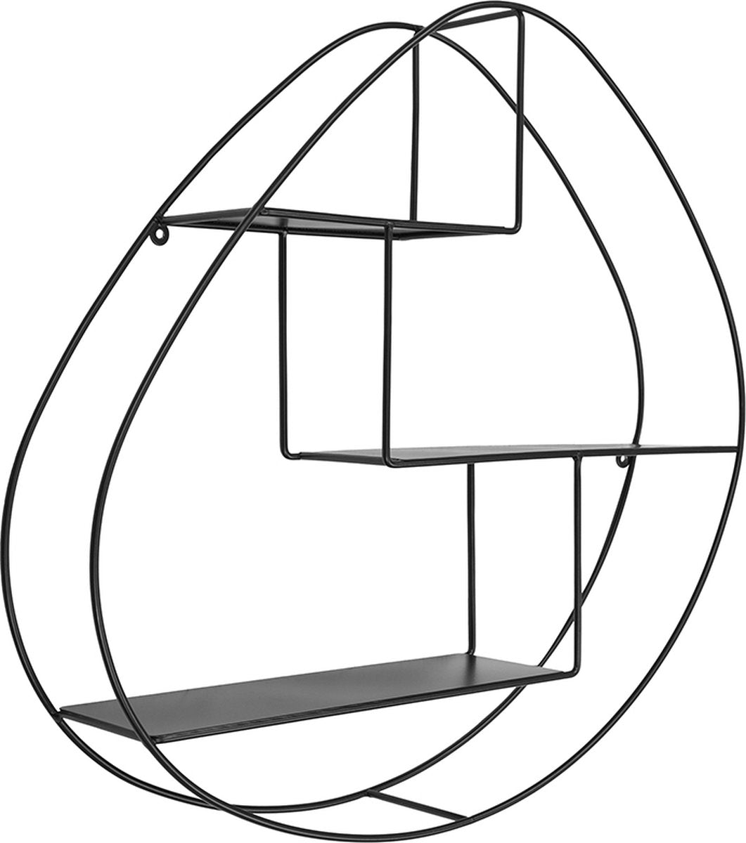 Wall rack Gerda Black