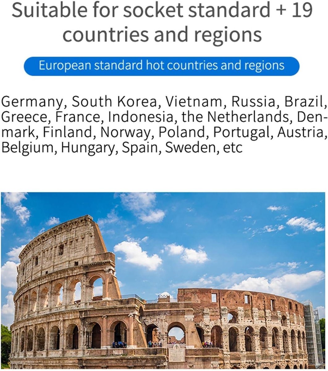 Reisadapter Amerika EU naar VS - Powersky reisstekker Duitsland - stekker Verenigde Staten Canada - Mexico Thailand Jamaica Brazilië stopcontacten