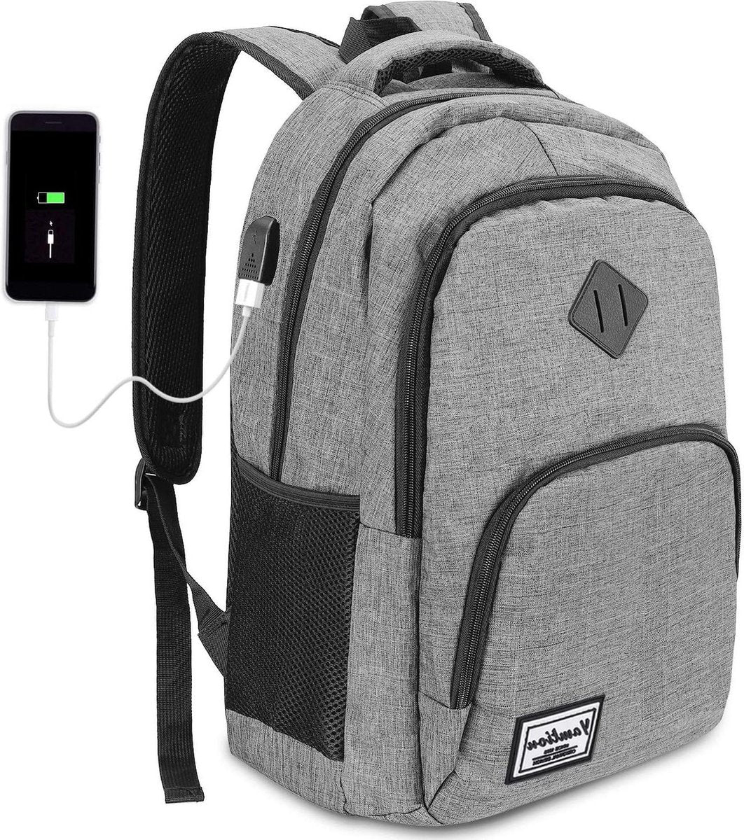 17.3 inch Laptop Rugzak voor Mannen en Vrouwen - Tiener Rugzak - Schooltas voor Jongens en Meisjes - Voor Universiteit Middelbare School Kantoor Werk Stedentrip Reis