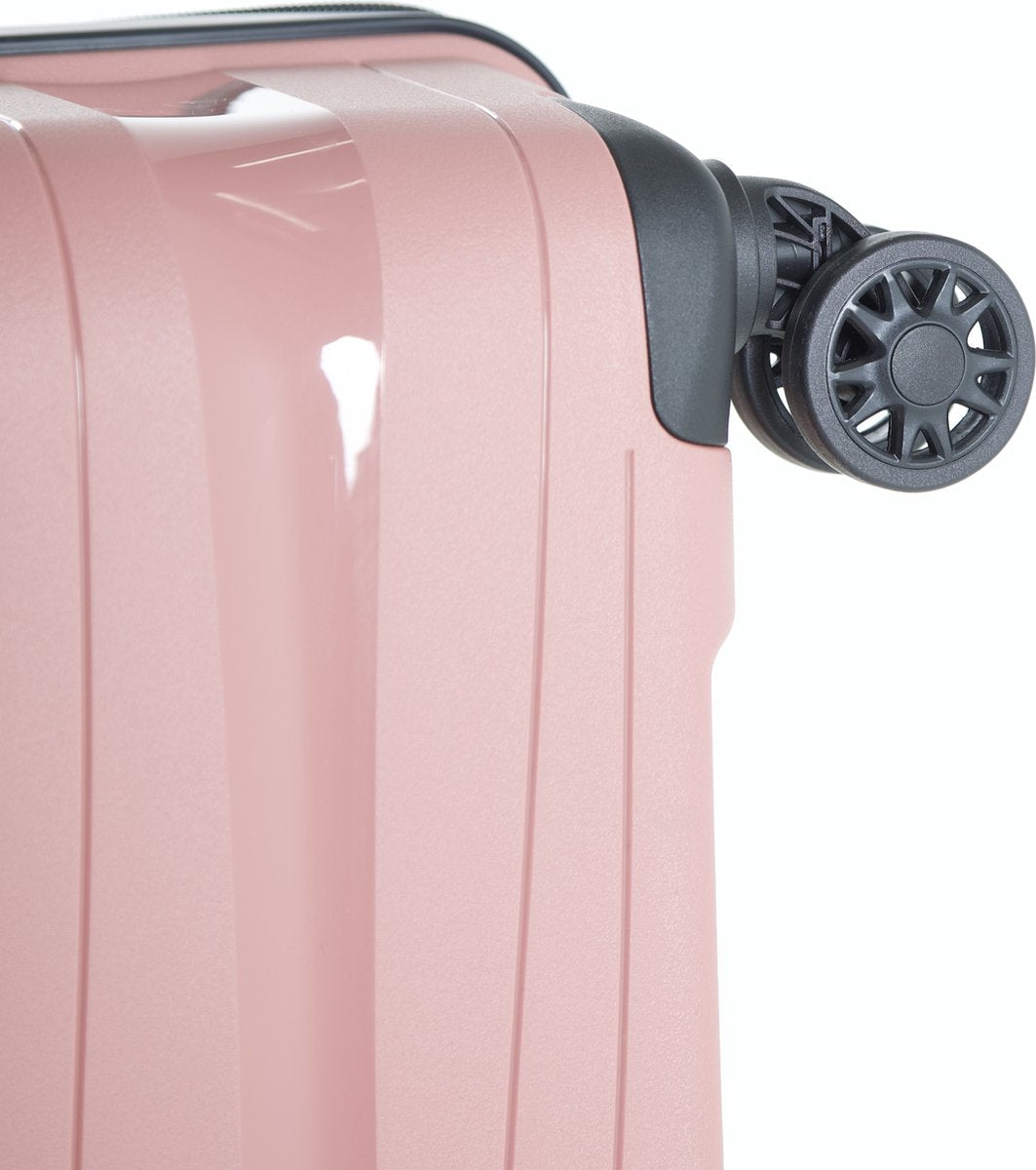 Berlin - Lichtgewicht reiskoffer - 24 inch - 65L - Compact Formaat M - 67x42x27 cm - Met ingebouwd TSA-slot - Roze