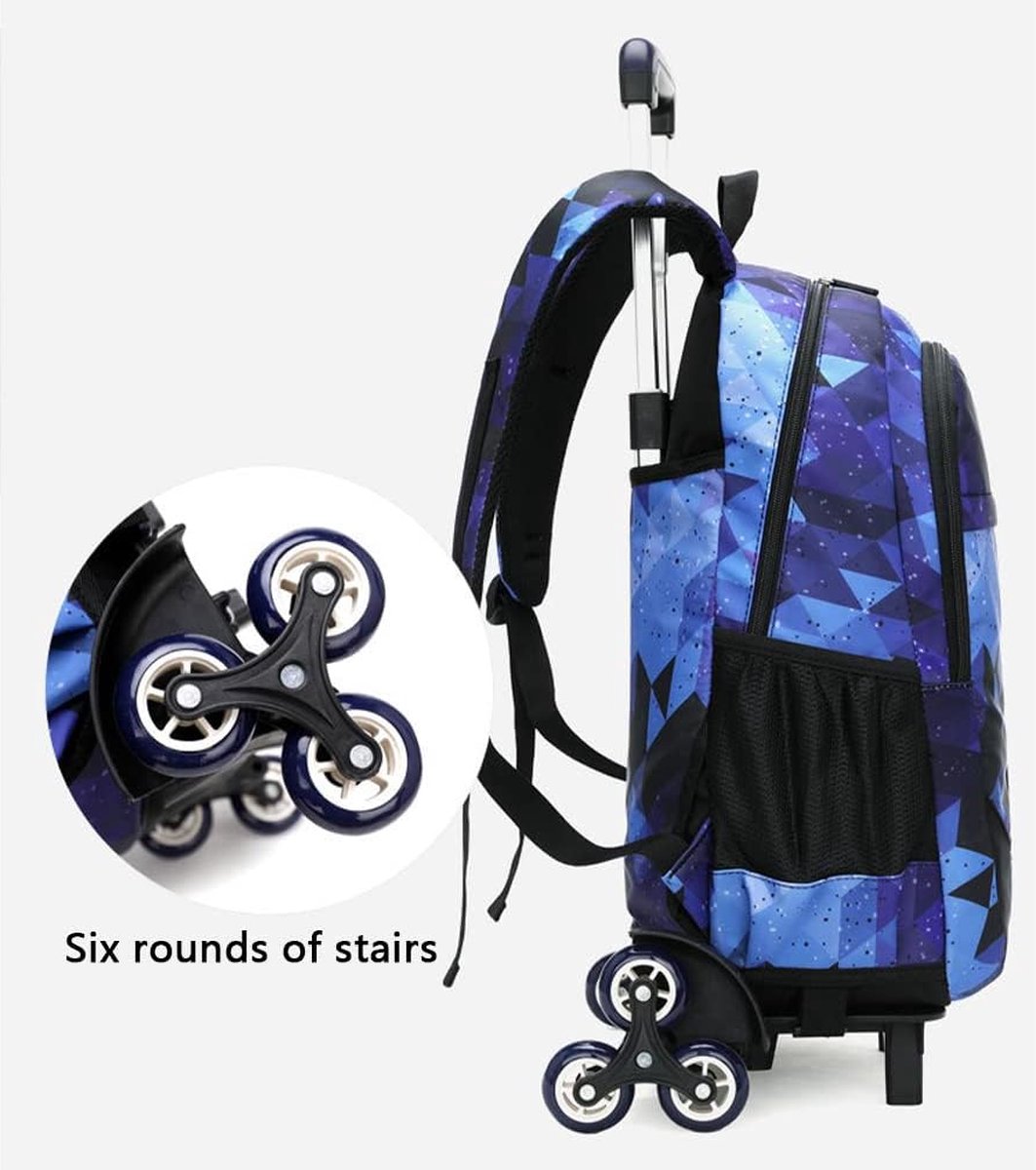 Multifunctional: wheeled backpack, 3-in-1