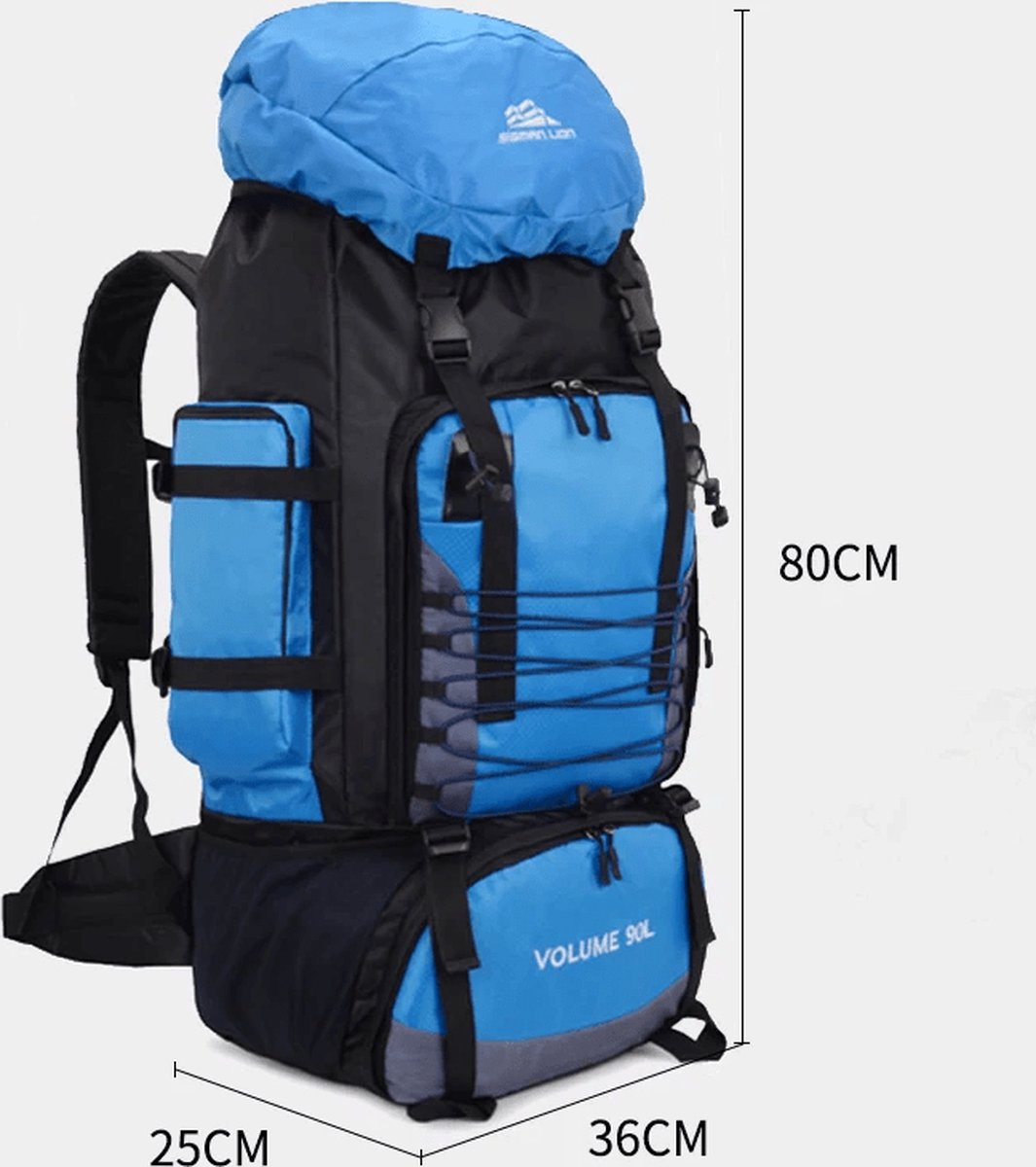 E-Shop4u® - 90L - Rugzak - Backpacks - Militair - Tactische - Rugzak - Groen - Outdoor - Survival - Wandelen - Trekking - Klimmen - 90 Liter - Backpack Organizer