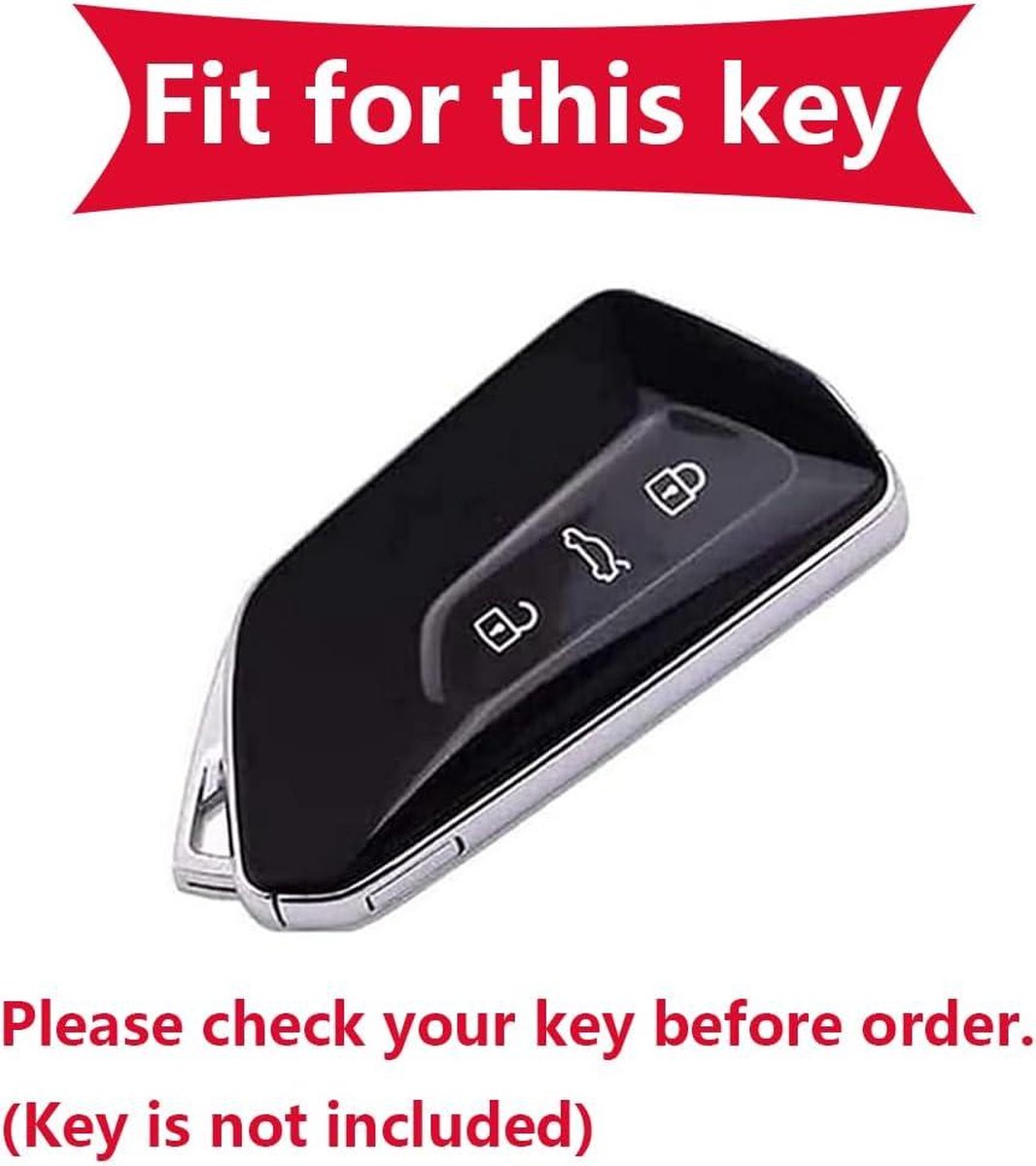 Key case VW Golf 8 GTE GTI ID.3 ID.4 - Seat Leon MK4 Cupra Formentor - Skoda Octavia Enyaq metal key cover - keychain with logo