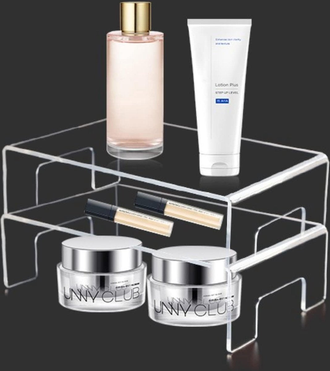 2 stuks acryl riser display standaard U-vormige displayhouder transparant speelgoed poppen sieradenstandaard rek voor slaapkamer rekken vitrine voor sieraden speelgoed display tafeldecoratie