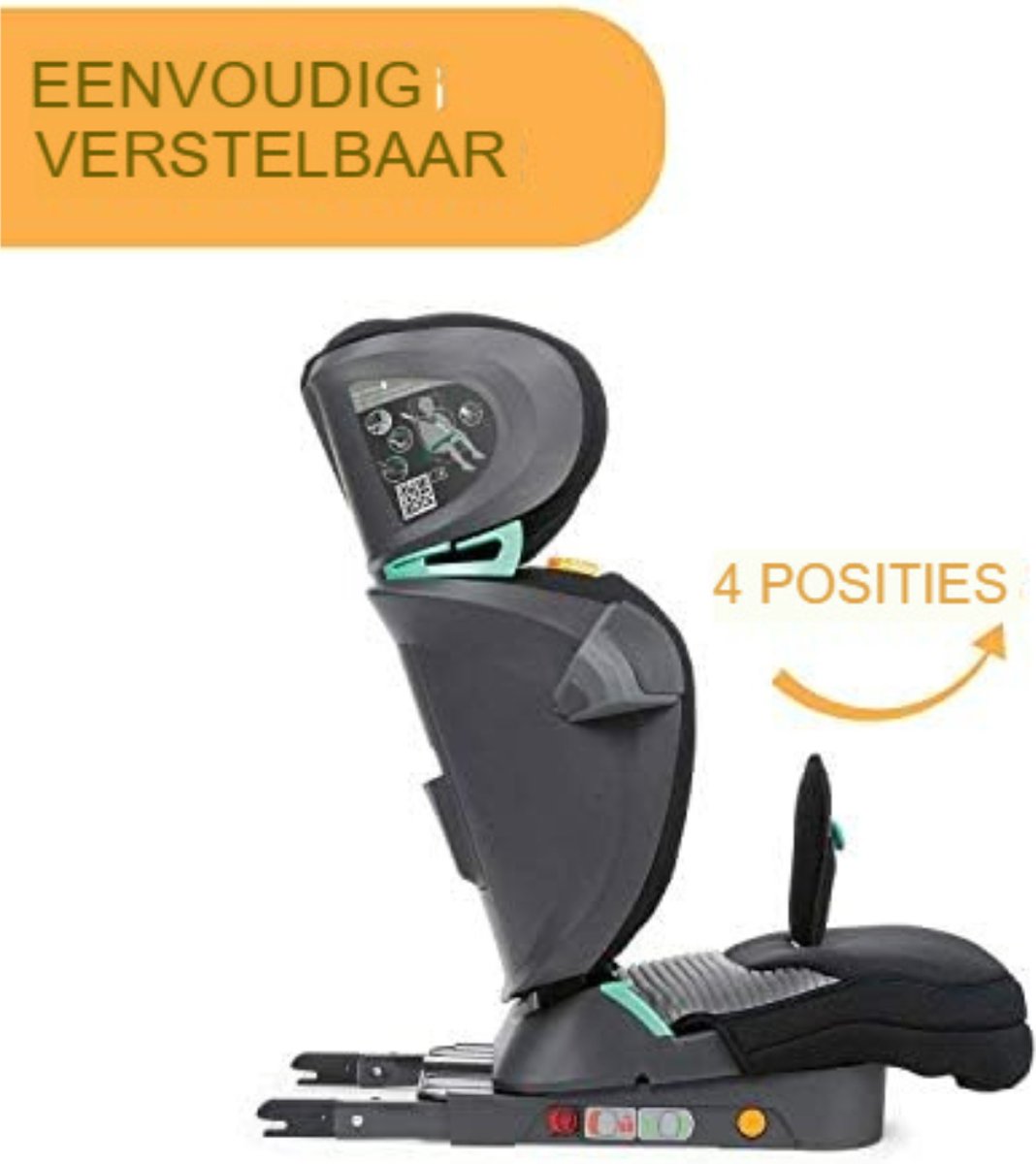 Kinderstoel Auto- Kinderzitje Auto- Zitverhoger Auto- Kinderzitje Stoelverhoger- Zwart