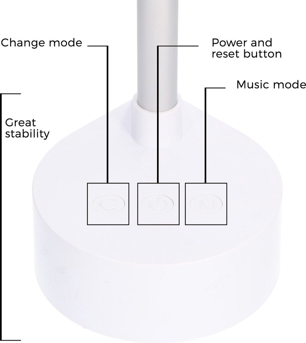 Slimme Hoeklamp Wit - Full Color - Dimbaar & Bedienbaar met App - 138cm