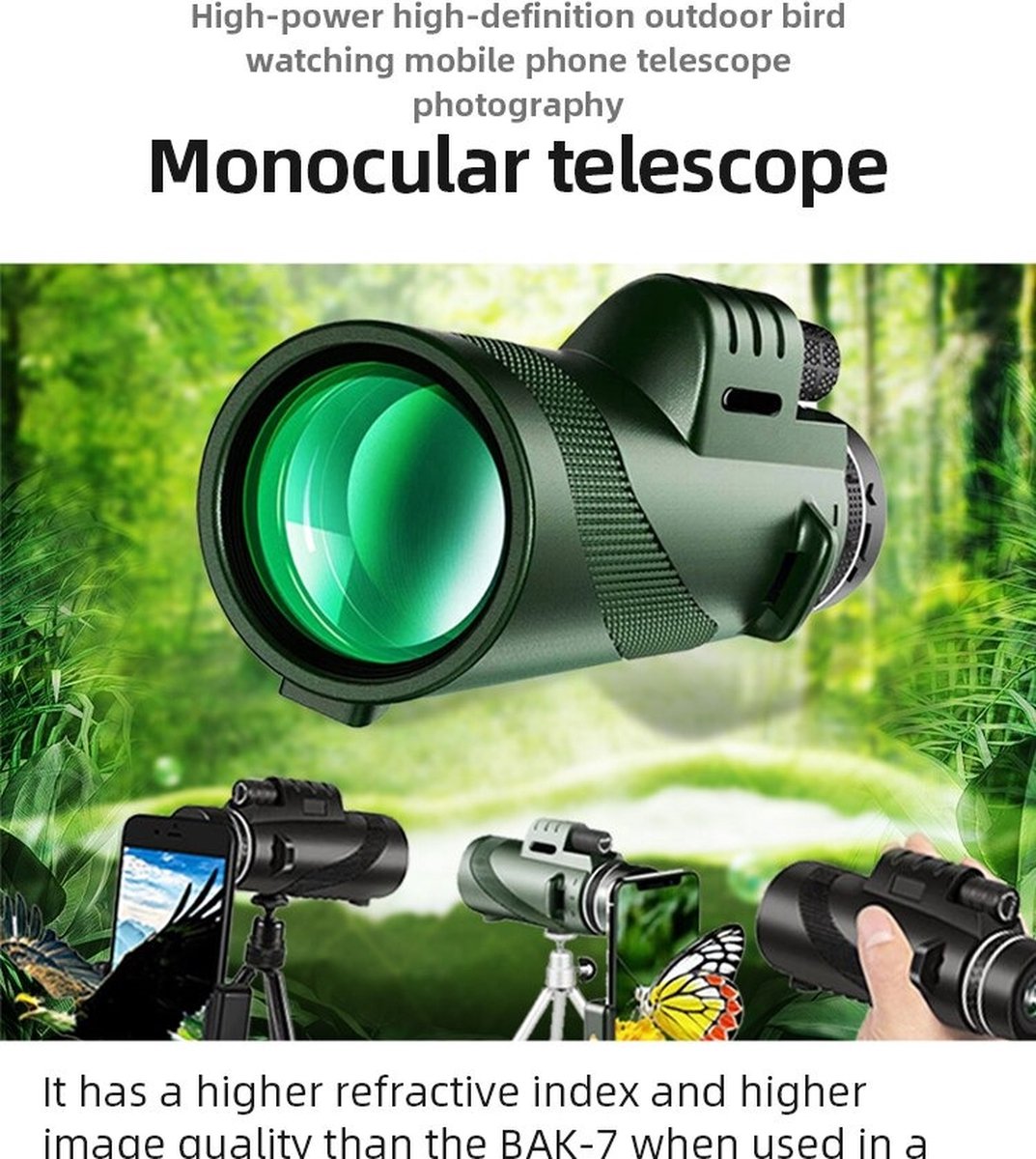 Draagbare Zoom HD 5000M Telescoop Verre Afstand Mini Krachtige Telescoop Sport Reizen Hobby Sterren Hemel Nacht Natuur Telescoop