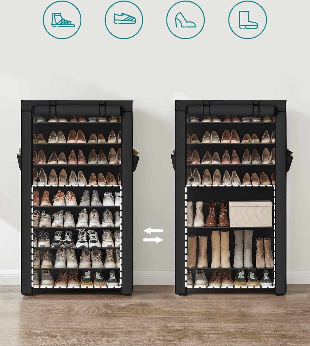 Shoes Storage System - Shoes Organizer - Shoe Box - Shoe Storage - Must-Have In Your Home!