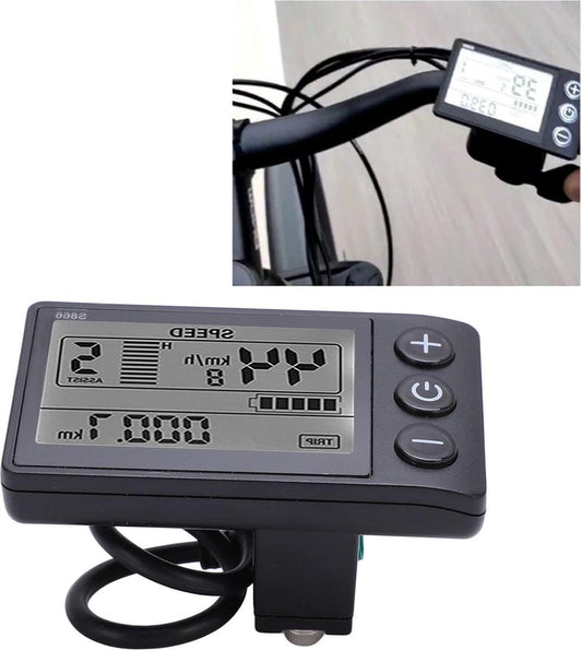 Electric Bicycle LCD Display S866 24V 36V 48V Waterproof Bike Display E-bike Display IP65 Control Panel