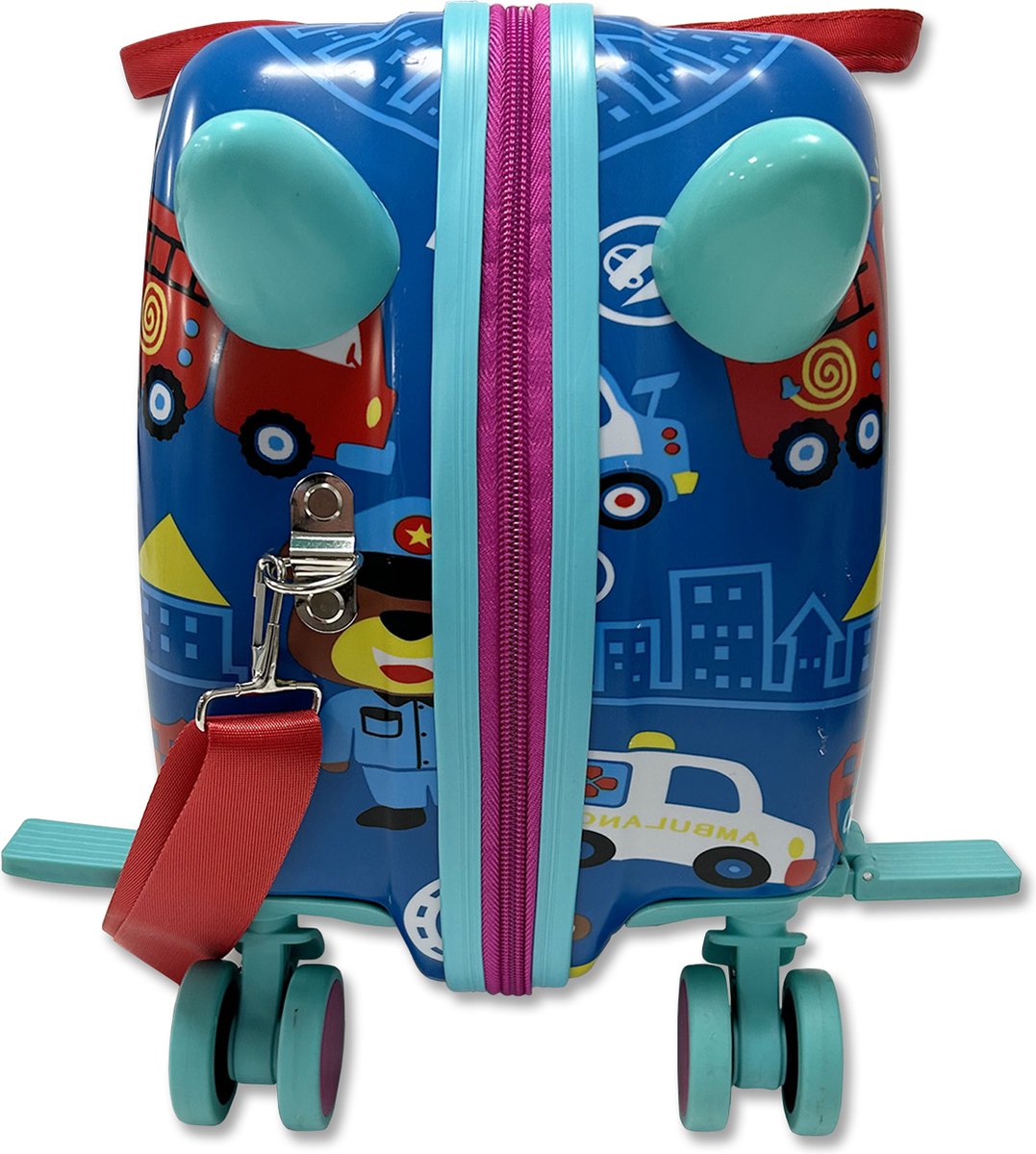 Ride-on kinderkoffer - Kinderkoffer - Politie - Handbagage