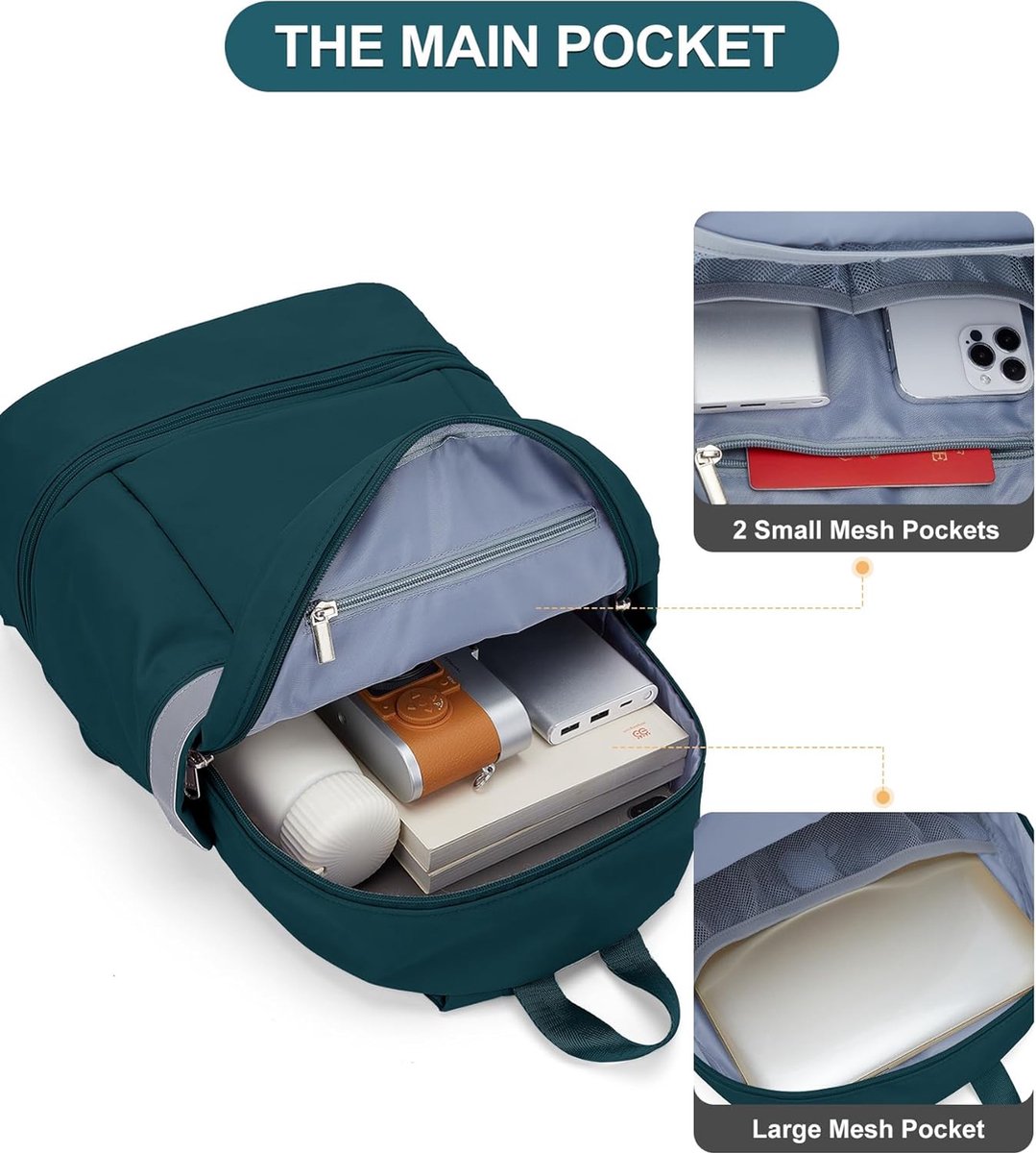 Large capacity travel backpack, sports bag with shoe compartment, hiking backpack, gym bag, travel backpack, backpack for men and women, waterproof